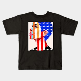 Stylized Portrait Kids T-Shirt